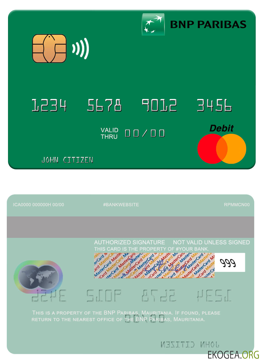 Mauritanie BNP Paribas mastercard